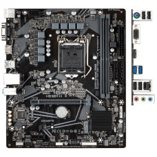 Gigabyte H510M H {Socket 1200, Intel®H510, 2xDDR4-3200, D-SUB+HDMI, 1xPCI-Ex16, 1xPCI-Ex1, 4xSATA3, 1xM.2, 8 Ch Audio, GLan, (4+2)xUSB2.0, (2+2)xUSB3.2, 1xPS/2, mATX}