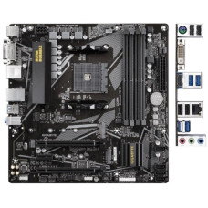 Gigabyte B550M DS3H RTL {Socket AM4, AMD B550, 4xDDR4-3200, DVI-D+HDMI, 2xPCI-Ex16, 1xPCI-Ex1, 4xSATA3(RAID 0/1/10), 2xM.2, 8 Ch Audio, GLan, (4+2)xUSB2.0, (4+2)xUSB3.2, 1xPS/2, mATX}