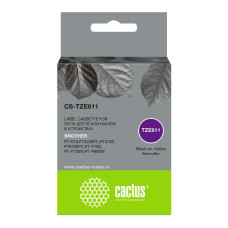 Картридж ленточный Cactus CS-TZE611 черный для Brother 1010/1280/1280VP/2700VP