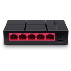 Mercusys MS105G Неуправляемый гигабитный коммутатор Mercusys, 5 портов LAN RJ-45 10/100/1000 Мбит/с, настольный/настенный, пластиковый корпус