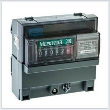 Инкотекс 201.6 Счетчик Меркурий 10-80А/220В, однофазный однотарифный, МЕХ, DIN