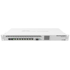 MikroTik CCR1009-7G-1C-1S+ Маршрутизатор (9-cores, 1.2Ghz per core), 2GB RAM, 7xGbit LAN, 1x Combo port (1xGbit LAN or SFP), 1x SFP+ cage, RouterOS L6, 1U rackmount case, Dual PSU, LCD pa