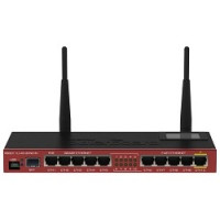 MikroTik RB2011UiAS-2HnD-IN Беспроводной маршрутизатор 2.4 ГГц, 802.11b/g/n, MIMO 2x2, 5х Gigabit Ethernet, 5x Ethernet, 1x SFP