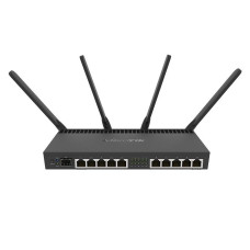 MikroTik RB4011iGS+5HacQ2HnD-IN Беспроводной маршрутизатор 1.4ГГц, 4 ядра, 1GB RAM, 512MB NAND, 10x 10/100/1000 LAN, 1 SFP+, 2,4Ghz/5Ghz, 802.11a/b/g/n/ac