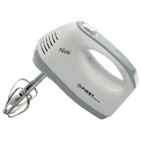 FIRST FA-5262-5 White Миксер Мощность:150 Вт.5 скоростей. Кнопка освобождения насадок.2 венчика.White