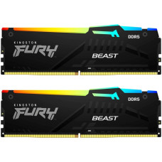 Модуль памяти DDR5 64Gb (2х32Gb) PC-48000 6000MHz Kingston ( KF560C40BBAK2/64 )