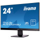 Монитор ЖК Iiyama ProLite XU2492HSU-B1 23.8" Black 5ms HDMI, DisplayPort, VGA