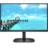 LCD AOC 23.8" 24B2XDA черный {IPS 1920x1080 75Hz 4ms 16:9 250cd 178/178 1000:1 8bit(6bit+FRC) D-Sub DVI HDMI1.4 2x2W Adaptice-Sync FllickerFree VESA}