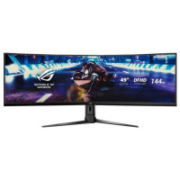 ASUS LCD 49" XG49VQ ROG STRIX черный {VA HDR FreeSync2 Curved 3840x1080 4ms 144Hz, 178°/178°, 450cd/m, 3000:1, DisplayPort1.2 HDMI2.0x2 5Wx2} [90LM04H0-B01170]