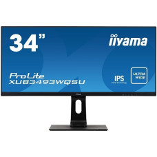 IIYAMA 34" XUB3493WQSU-B1 черный {IPS 3440x1440 75Hz 4ms 21:9 8bit 178/178 400cd 1000:1 HDR 2xHDMI2.0 DisplayPort1.2 2xUSB3.0 2x5W VESA}