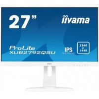 IIYAMA 27" XUB2792QSU-W1 белый {IPS LED 2560x1440 75Hz 5ms 10bit(8bit+FRC) 16:9 350cd 1000:1 178/178 D-Sub DVI HDMI1.4 DisplayPort1.2 USB3.0 AudioOut 2x2W VESA}