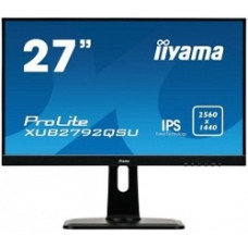 IIYAMA 27" XUB2792QSU-B1 черный {IPS LED 2560x1440 75Hz 5ms 10bit(8bit+FRC) 16:9 350cd 1000:1 178/178 D-Sub DVI HDMI1.4 DisplayPort1.2 USB3.0 AudioOut 2x2W VESA}
