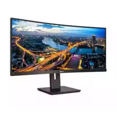 LCD PHILIPS 34" 345B1C/00 черный с поворотом экрана {VA curved 3440x1440 100Hz 5ms 178/178 300cd 2xHDMI2.0 DisplayPort1.2 4xUSB 3.2 MM}