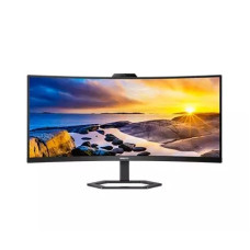 LCD PHILIPS 34" 34E1C5600HE/00 черный {VA curved 3440x1440 100Hz 1ms 178/178 300cd 2xHDMI DisplayPort 4xUSB USB-C webcam 2x5W}