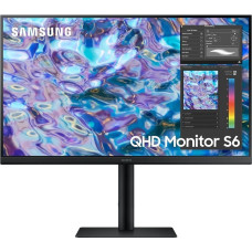 LCD Samsung 27" LS27B610EQIXCI черный {IPS 2560x1440 16:9 HAS Pivot 300cd 178/178 HDMI DisplayPort M/M}