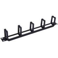 5bites CM-103B Панель-органайзер кабеля 5КОЛЕЦ / 1U / 19" / BLACK