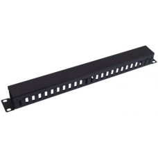 5bites CM-104B Панель-органайзер кабеля ГРЕБЕНКА / КРЫШКА / 1U / 19" / BLACK