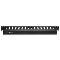 5bites Панель-органайзер кабеля CM-101B ГРЕБЕНКА / КРЫШКА / 1U / 19" / BLACK
