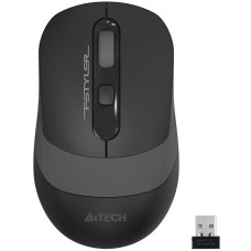 Мышь беспроводная A4Tech Fstyler FG10 , черный/серый , оптическая, 2000dpi , USB, 4 кнопки [1147564]