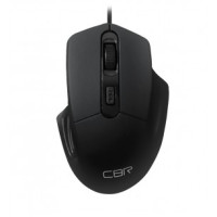 CBR CM 330 Black, Мышь проводная для правой руки, оптическая, USB, 800/1200/1600 dpi, 4 кнопки и колесо прокрутки, длина кабеля 1,8 м, цвет чёрный