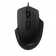 CBR CM 330 Black, Мышь проводная для правой руки, оптическая, USB, 800/1200/1600 dpi, 4 кнопки и колесо прокрутки, длина кабеля 1,8 м, цвет чёрный