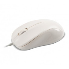 CBR CM 131c White, Мышь проводная, оптическая, USB, 1200 dpi, 3 кнопки и колесо прокрутки, ABS-пластик, возможность нанесения логотипа, длина кабеля 2 м, цвет белый