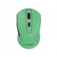 CBR CM 522 Mint, Мышь беспроводная, оптическая, 2,4 ГГц, 800/1200/1600 dpi, 6 кнопок и колесо прокрутки, технология "бесшумный клик", ABS-пластик, цвет мятный