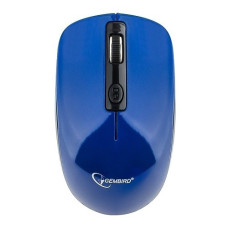 Gembird MUSW-400-B, голубой {Мышь беспров., бесшумный клик, 3кн.+колесо-кнопка, 2.4ГГц, 1600 dpi} блистер