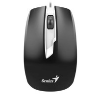Genius Мышь DX-180 Black { эргономичная, оптическая, 800/1000/1200/1600 dpi, 3 кнопки+колесо прокрутки, провод 1,5 м, USB} [31010239100]