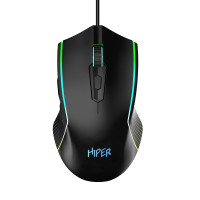 Мышь игровая HIPER MX-R400 Rebell {7кн, 7200DPI, кабель 1.5м, USB, черный}