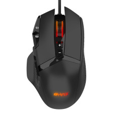 Мышь игровая HIPER DRACO (GMUS-5000) Black USB {4000 dpi, 9 кнопок, USB кабель 1.8м, черный}
