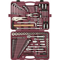 Thorvik UTS0142 Набор инструмента универсальный 1/4", 3/8" и 1/2"DR, 142 предмета