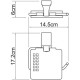Держатель туалетной бумаги WasserKRAFT Leine К-5025