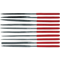 FIT DIY Надфили узкие ПВХ ручка 3х140 мм, 10 шт. [42170]