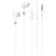 HOCO M58/ Наушники + микрофон/ Кнопка ответа/ 1.2м/ 3.5 mm jack/ White