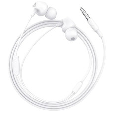 HOCO M60/ Наушники + микрофон/ Кнопка ответа/ 1.2м/ 3.5 mm jack/ White