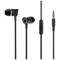 HOCO M37/ Наушники + микрофон/ Многофункциональная кнопка/ 1.2м/ 3.5 mm jack/ Black