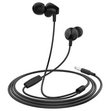 HOCO M60/ Наушники + микрофон/ Кнопка ответа/ 1.2м/ 3.5 mm jack/ Black