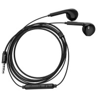 HOCO M55/ Наушники + микрофон/ Кнопка ответа/ 1.2м/ 3.5 mm jack/ Black