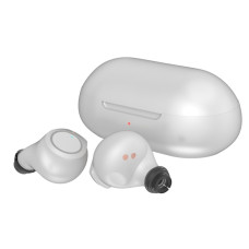 RITMIX RH-820BTH TWS White {Bluetooth 5.0, сенсорное управление, 6 мм, 50-20000 Гц, 16 Ом, 40 мАч (наушники), кейс 300 мАч, до 4 ч на одном заряде, USB Type-C, пластик}