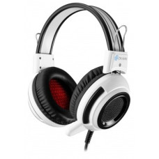 Oklick HS-G300 белый/черный {2.5м мониторы оголовье (AH-V1W)} [361558]