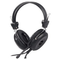 A4Tech HS-30, Black {Гарнитура, накладные, 20-20000Гц,32 Ом, 102дБ, микр фиксирован, кабель 2м, 2 x mini jack 3.5 mm}