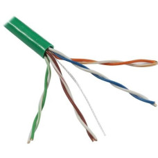 5bites Кабель US5505-100A-GR UTP / SOLID / 5E / 24AWG / CCA / PVC / GREEN / 100M