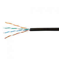 SkyNet Кабель UTP outdoor 4x2x0,46, медный, FLUKE TEST, кат.5e, однож., (305м) box, черный [CSL-UTP-4-CU-OUT]