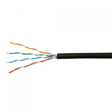 SkyNet Кабель UTP outdoor 4x2x0,46, медный, FLUKE TEST, кат.5e, однож., (305м) box, черный [CSL-UTP-4-CU-OUT]