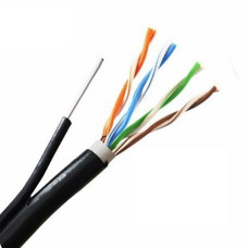5bites US5525-305BPE-M UTP/SOLID/5E/24AWG/COPPER/PVC+PE/BLACK/OUTDOOR/MSGR/DRUM/305M