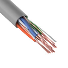 REXANT (01-0069) Кабель U/UTP, категория 5e, ZH нг(А)-HF, 4PR, 24AWG, внутренний, серый, 305 м