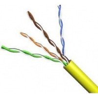 VCOM VNC1100-YE Кабель UTP 4 пары кат.5е (бухта 305м), желтый
