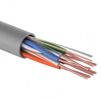 Rexant (01-0059) LIGHT Кабель U/UTP, CAT 5E, ZH нг(А)-HF, (LSZH), 4х2х0,48 мм, 24AWG, внутренний, серый