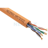 Кабель NEOMAX [NM710111] U/UTP cat.5e 4x2x0.52, 24 AWG, Медь, ZH нг(А)-HF (LSZH), внутренний (305 м), оранжевый